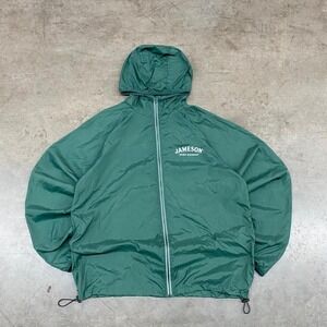 Jameson Green Windbreaker Jacket Y2K Streetwear Size L